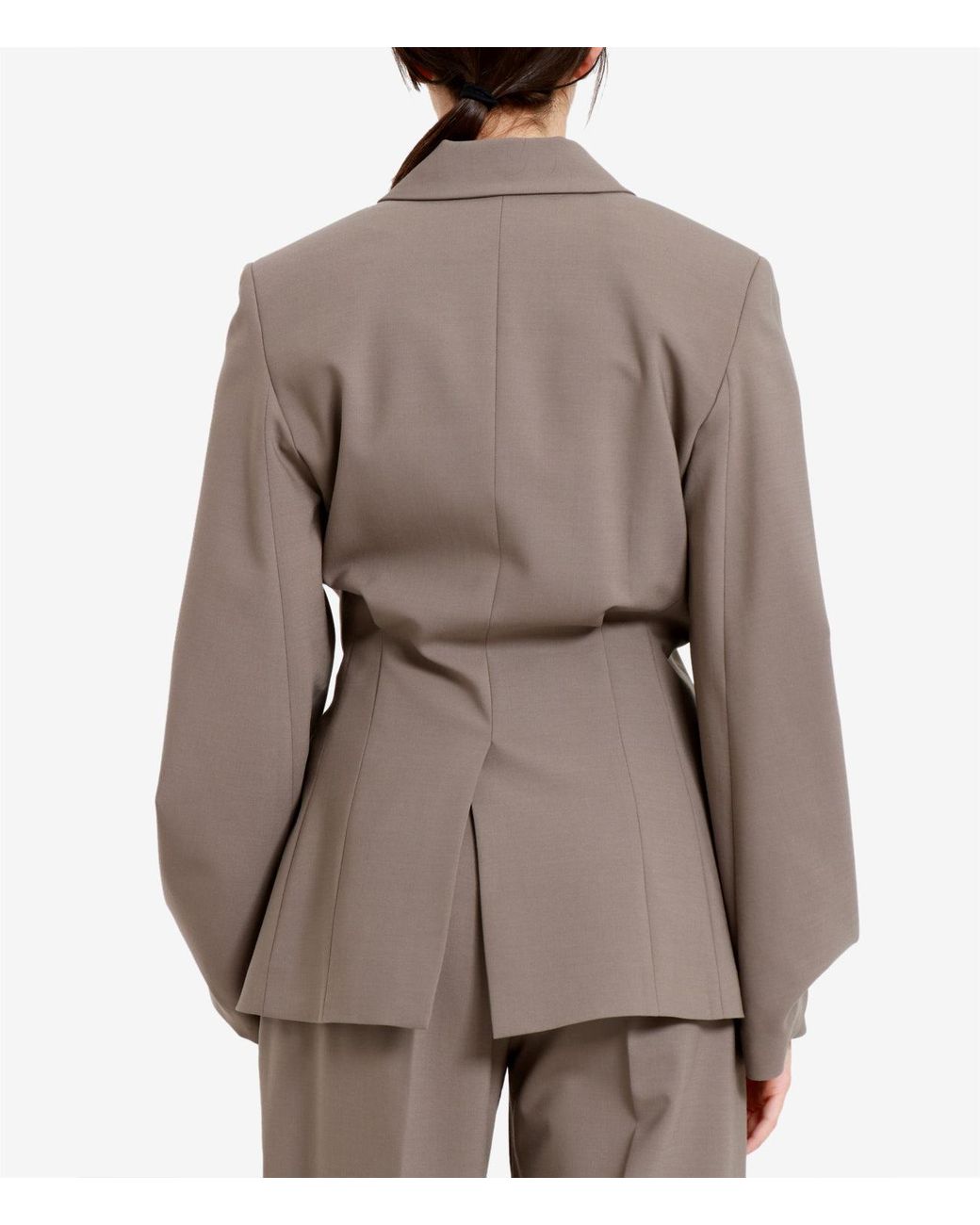 Erika Cavallini Semi Couture Brown Jackets Beige