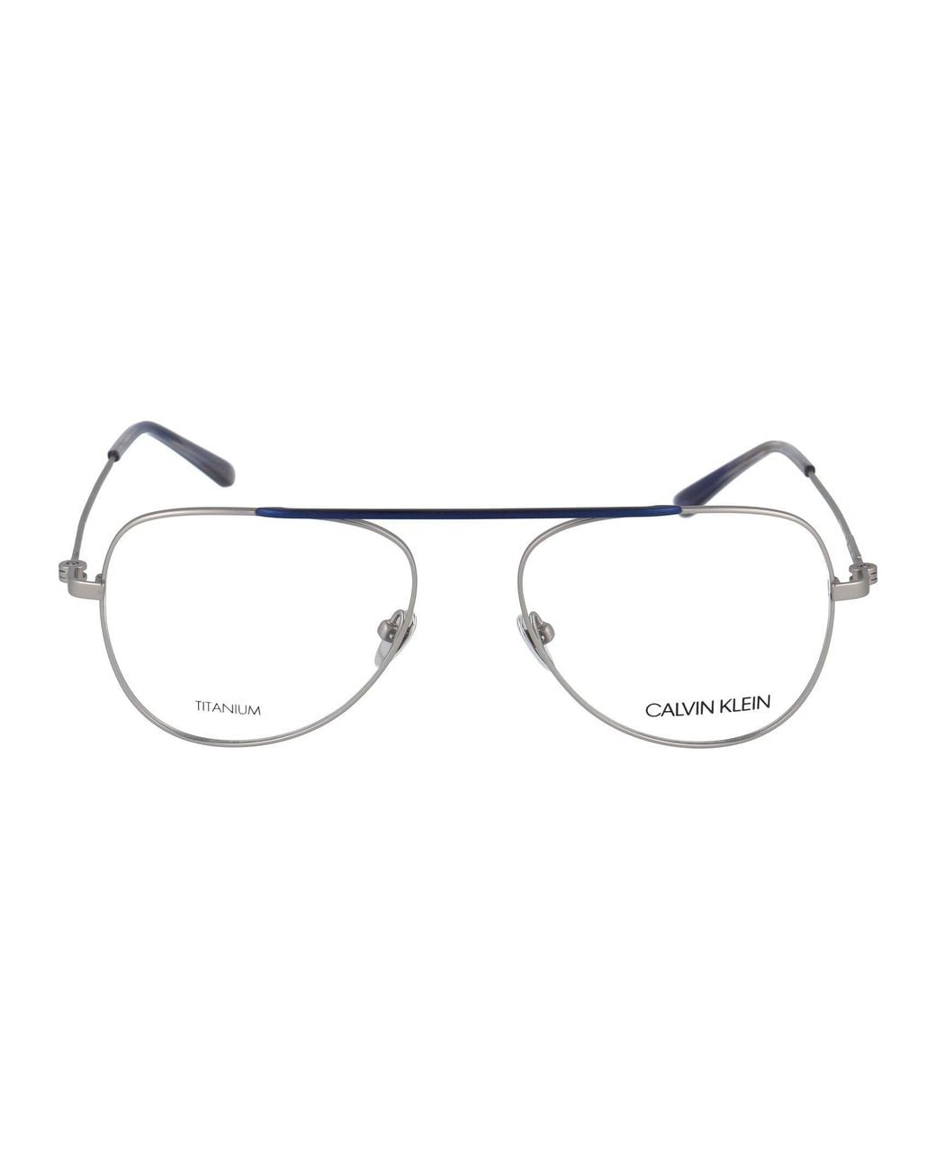 Calvin Klein Metallic Satin Metal Optical Glasses