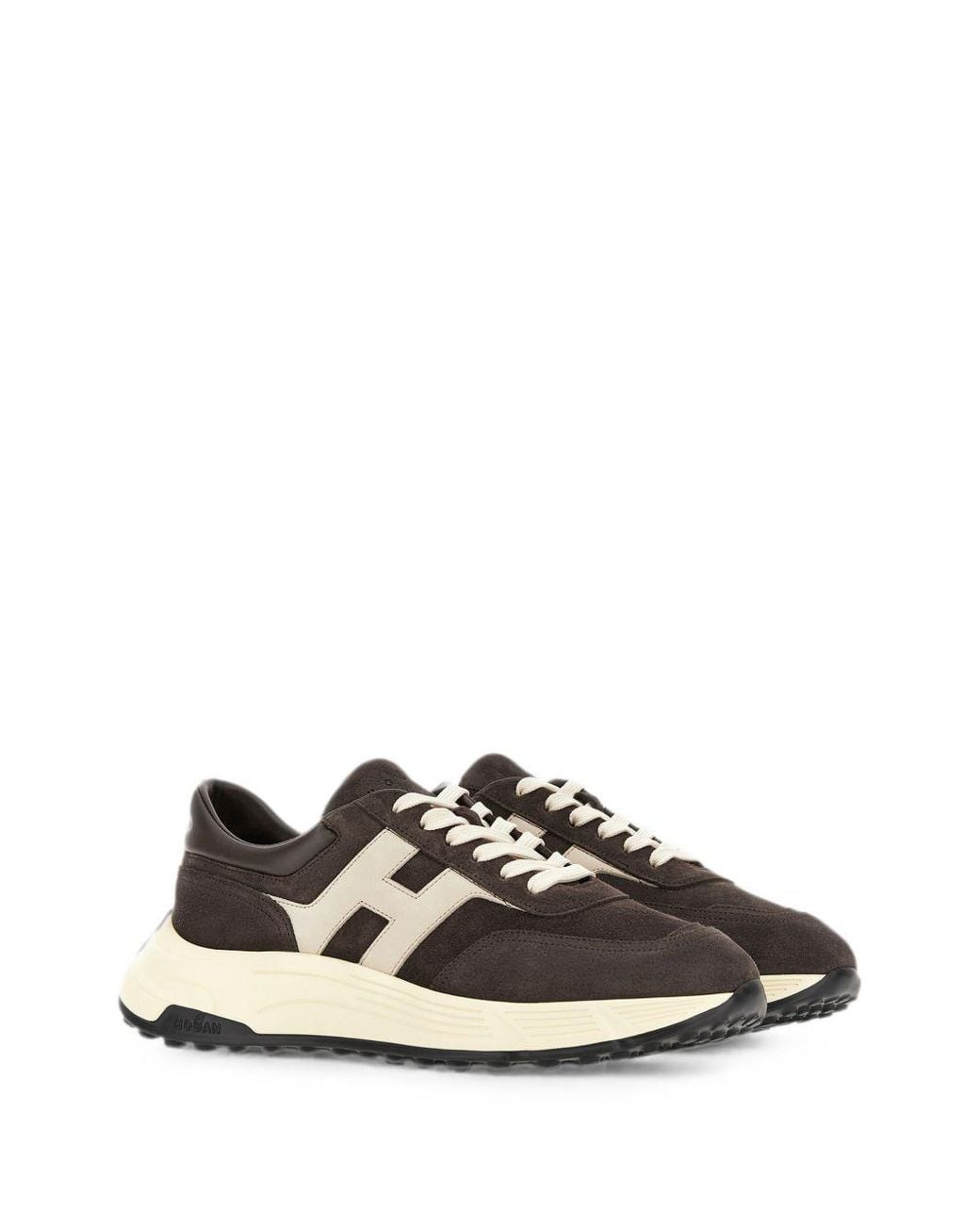 Hogan White Hyperlight Leather Sneakers