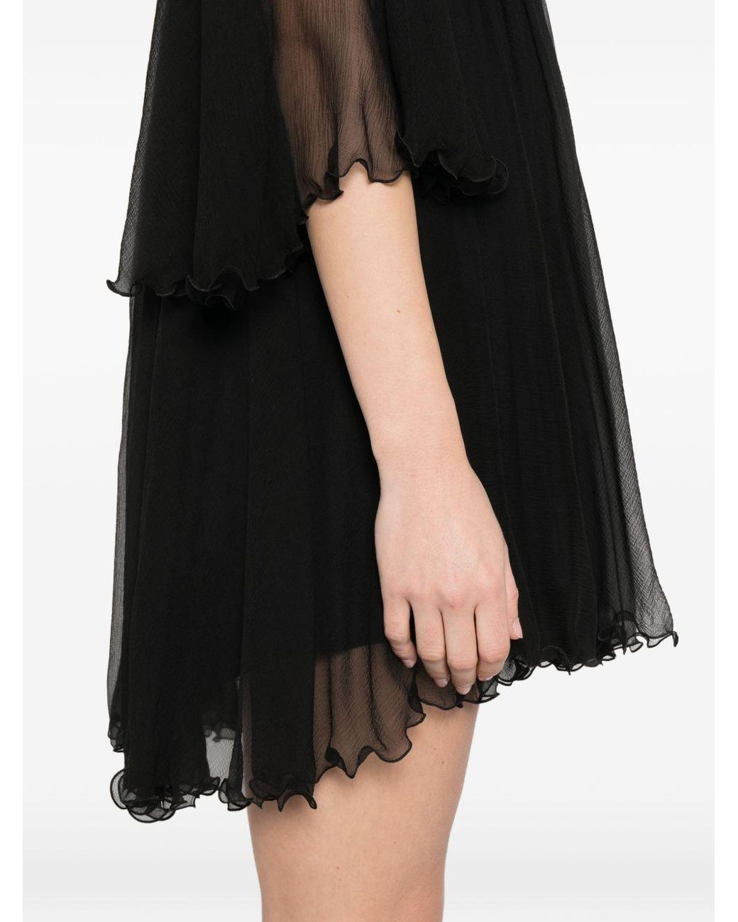 Chloé Black Silk Mini Dress