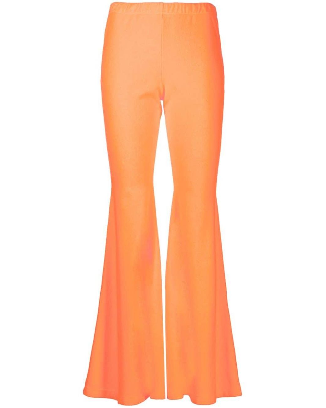 ERL Orange Terry Flared Pants Knit Clothing
