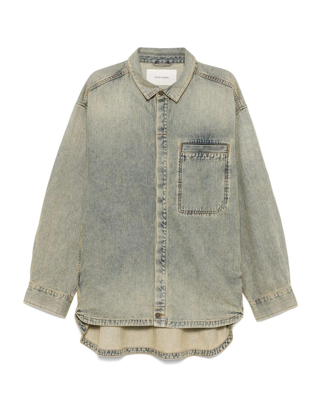 Entire studios Gray Herculean Shirt Surface Wave
