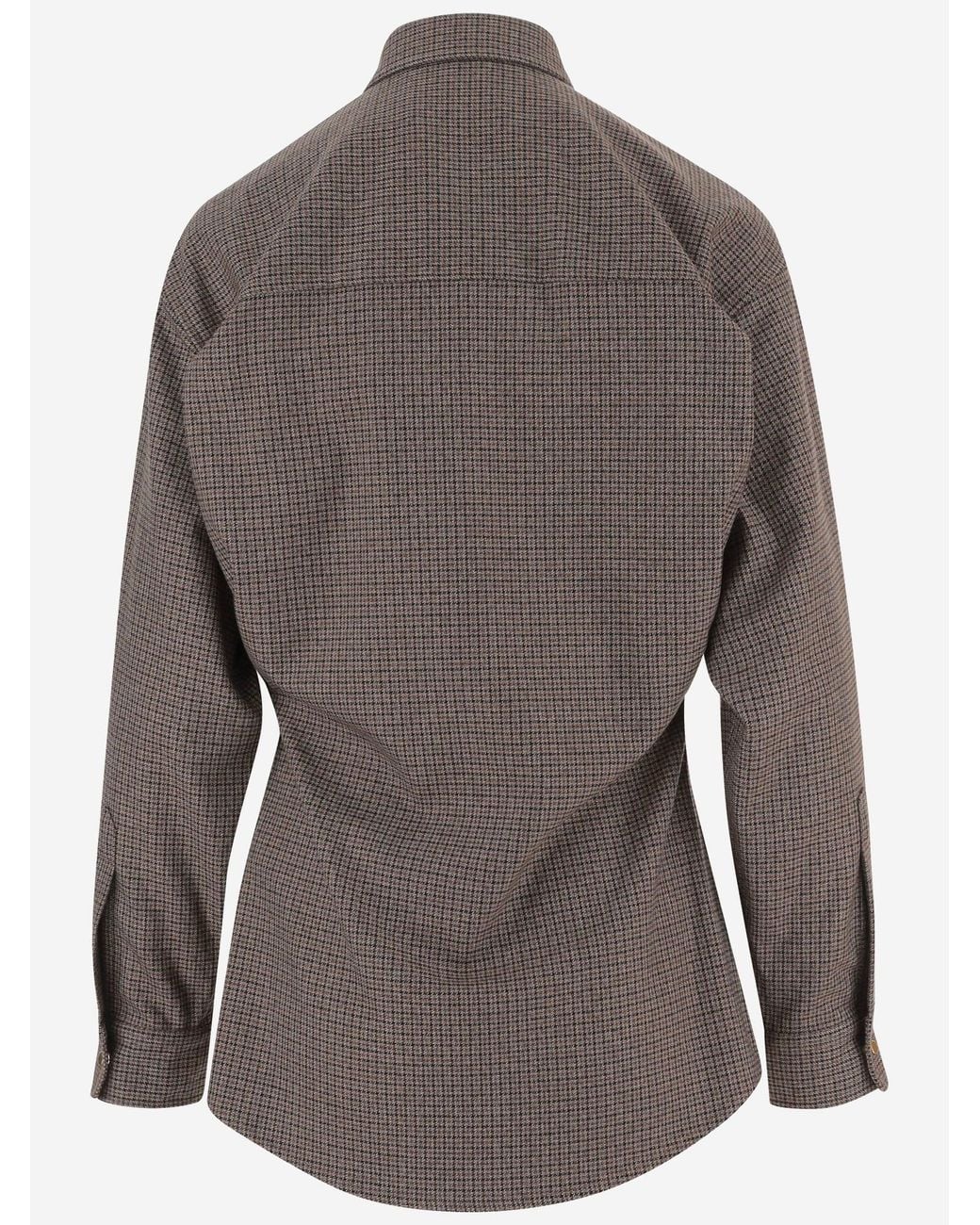 DARKPARK Brown Shirt Viscose Blend Check Polyester