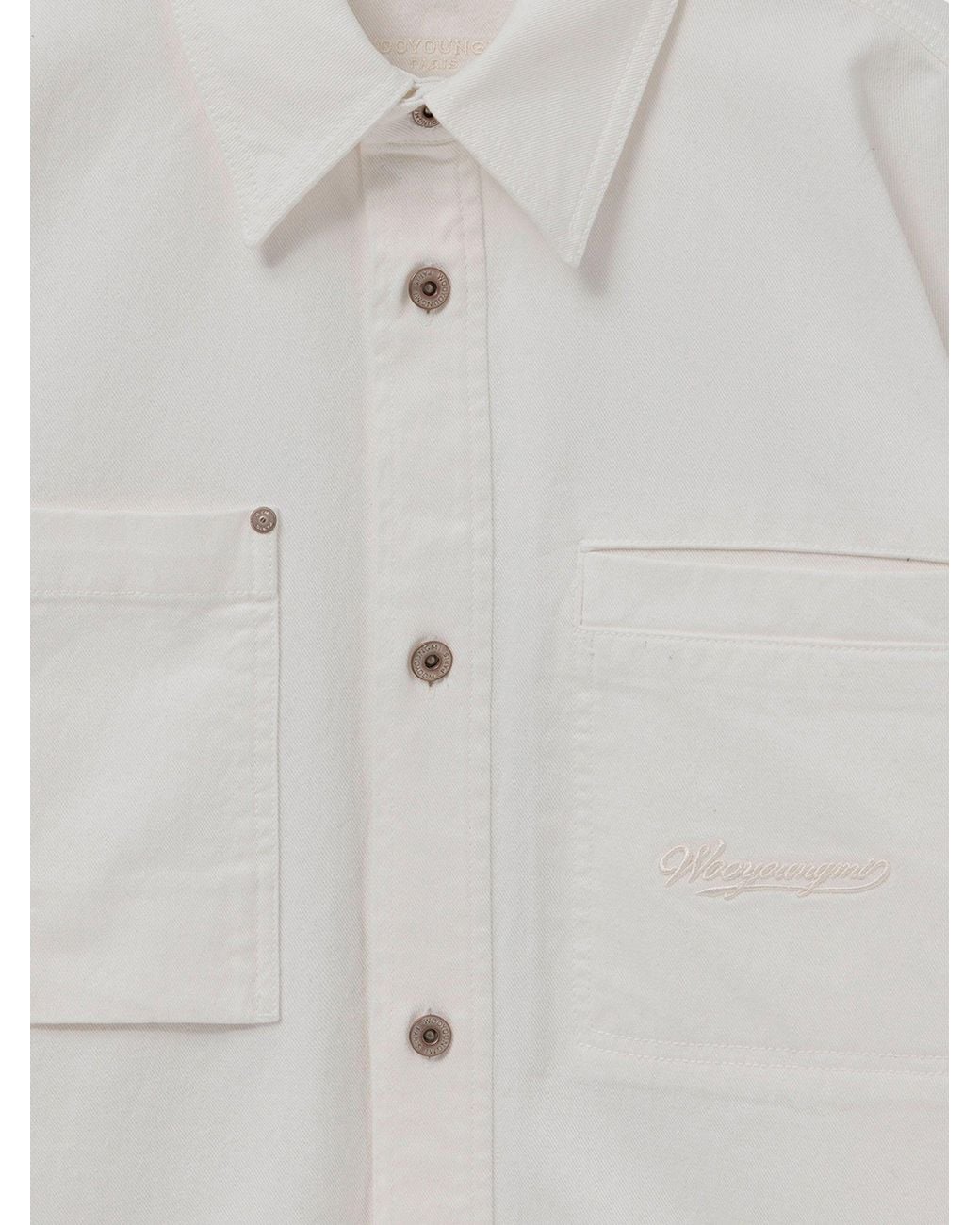 Wooyoungmi White Cotton Shirt for men