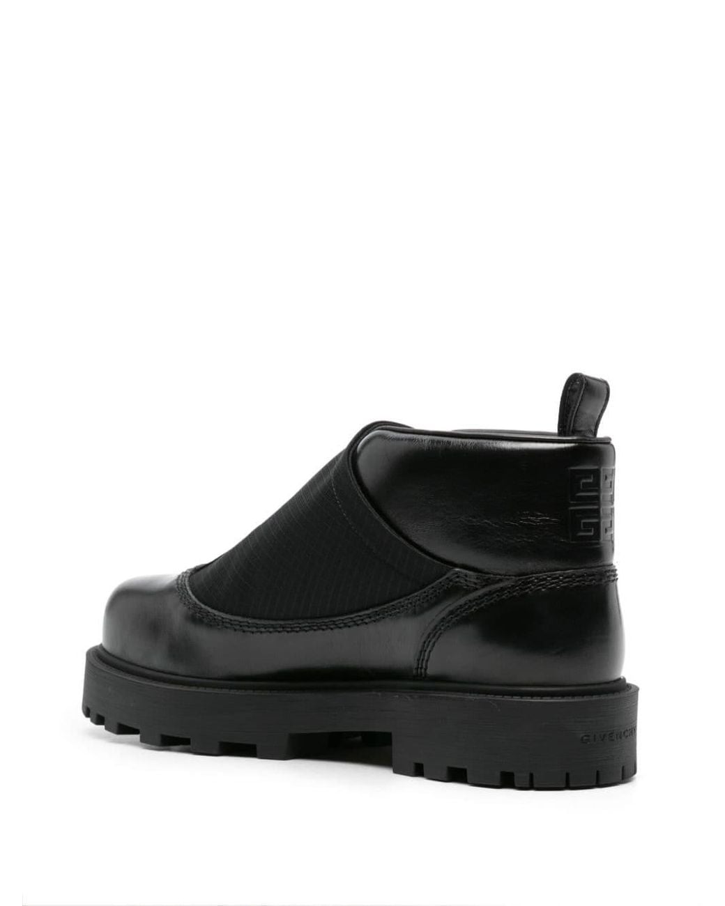 Givenchy Black Storm Leather Ankle Boots for men