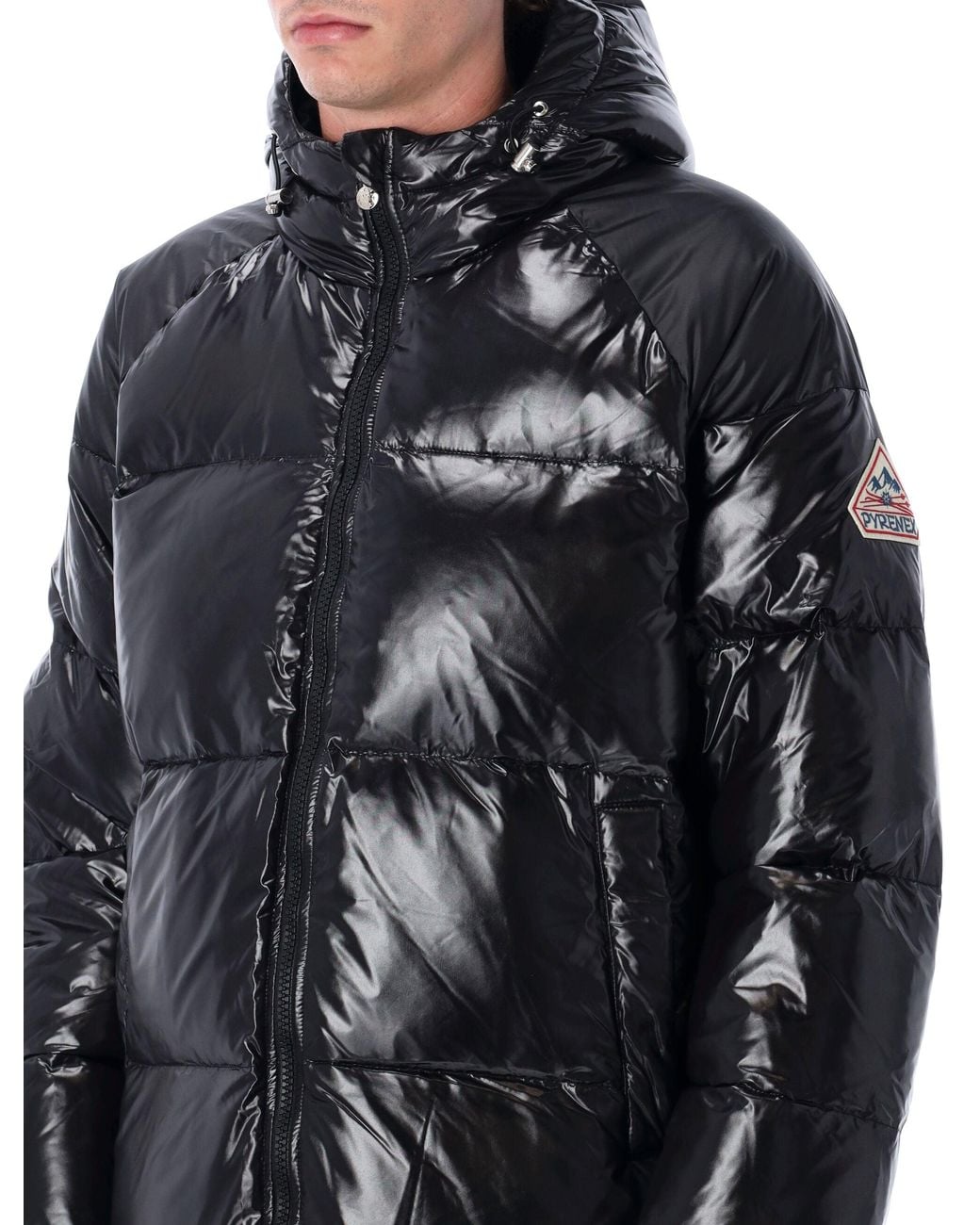 Pyrenex Black Sten Hooded Down Jacket for men