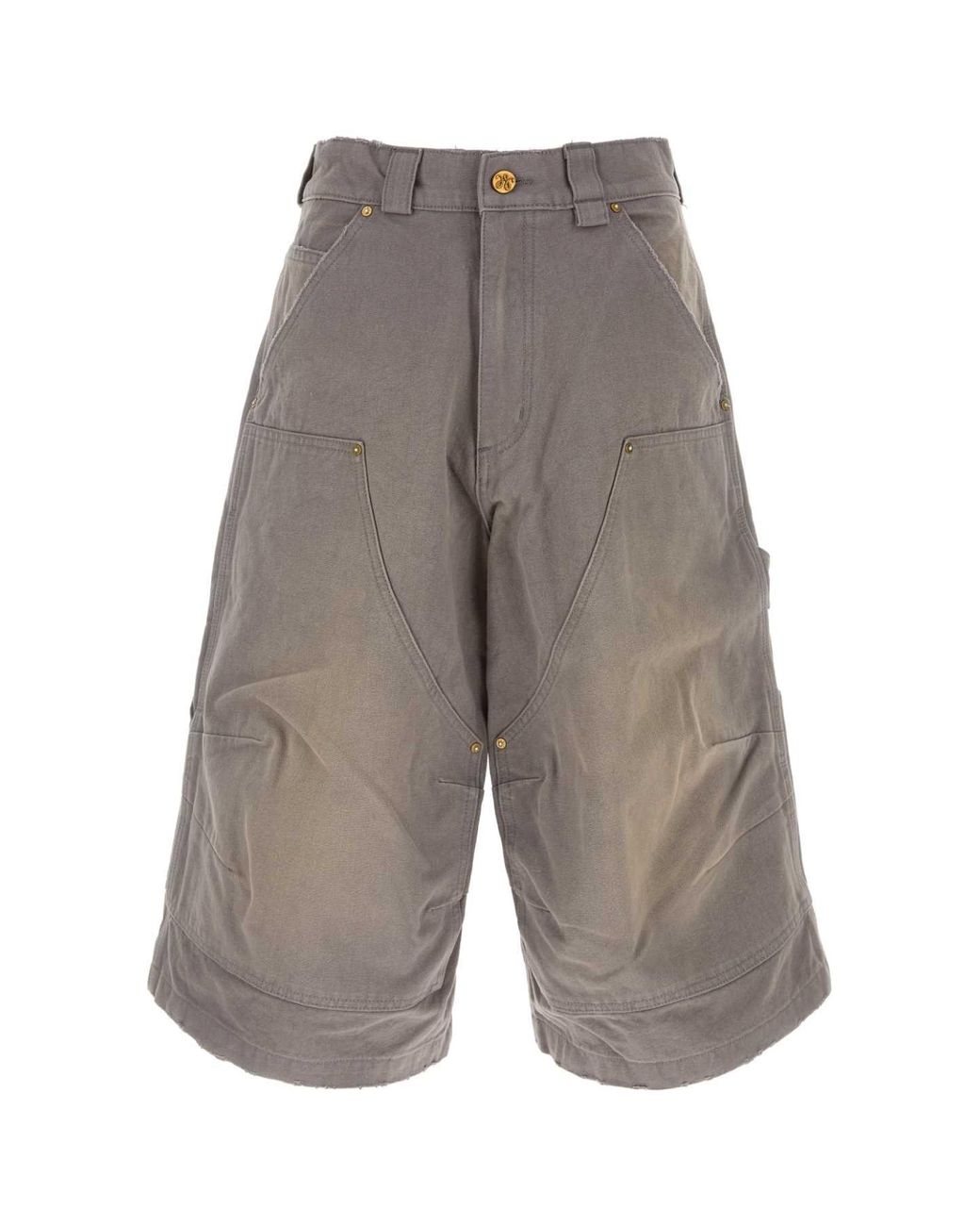 Willy Chavarria Gray Stockton Dbl Knee Short for men