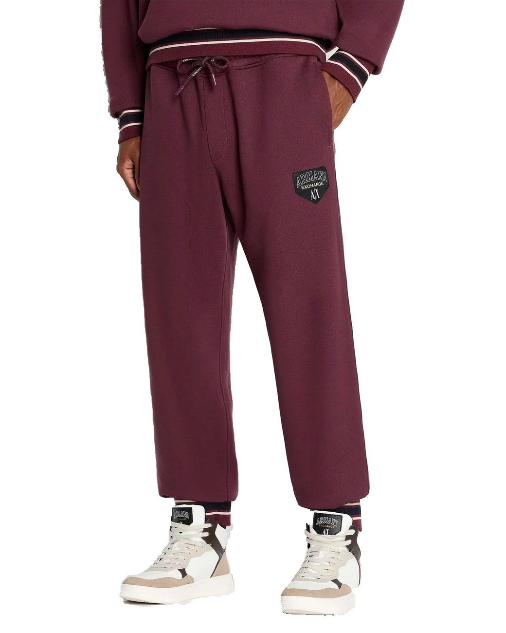 ARMANI EXCHANGE Purple Jump Sweats