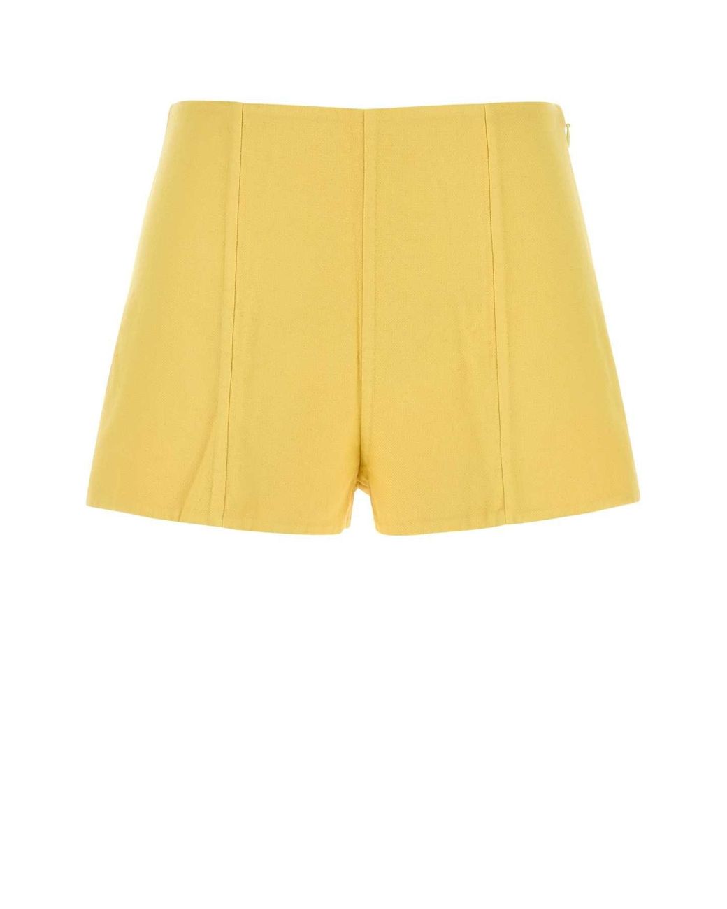 Prada Yellow Cotton Shorts