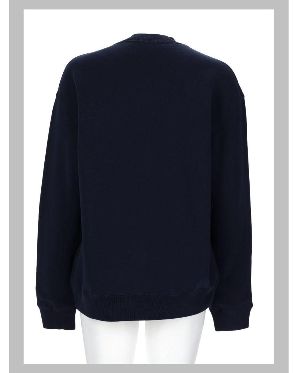 J.W. Anderson Blue Felpa Con Logo Ricamato "Anchor"