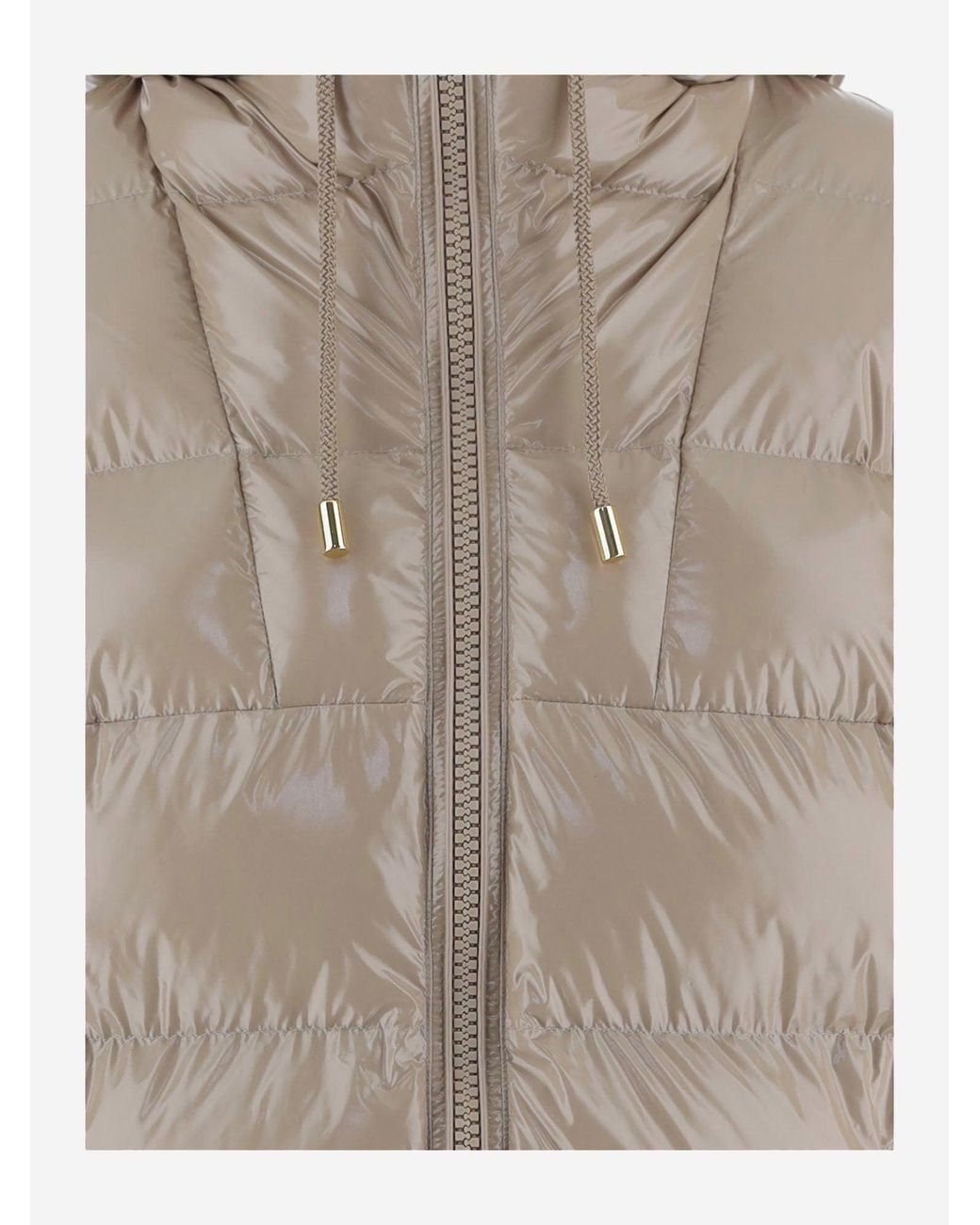Pinko Natural Nylon Padded Down Jacket