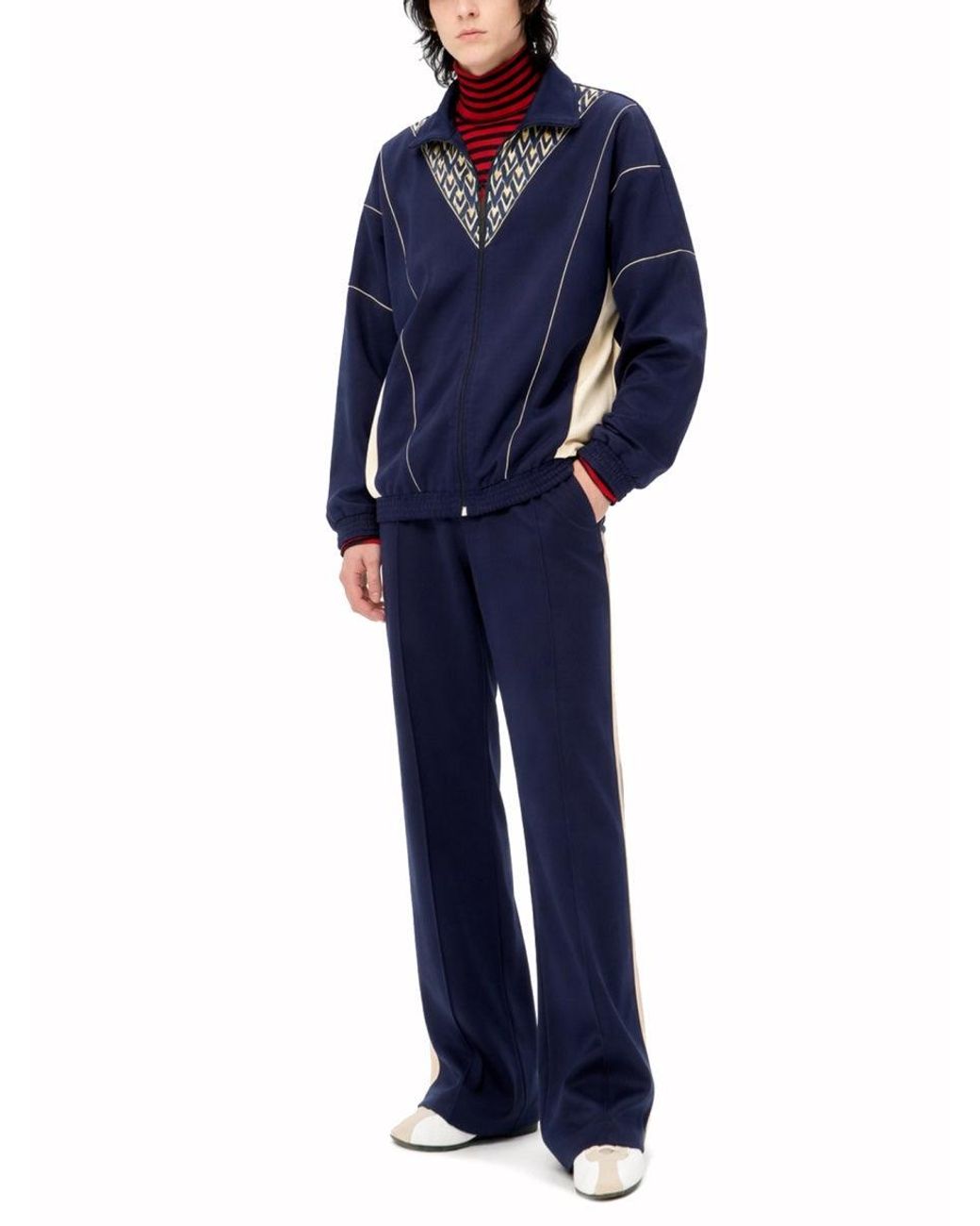 Valentino Blue Vlogo Pants for men