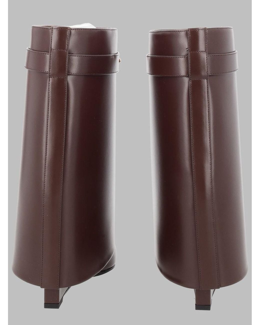Givenchy Brown Logo Detail Boots