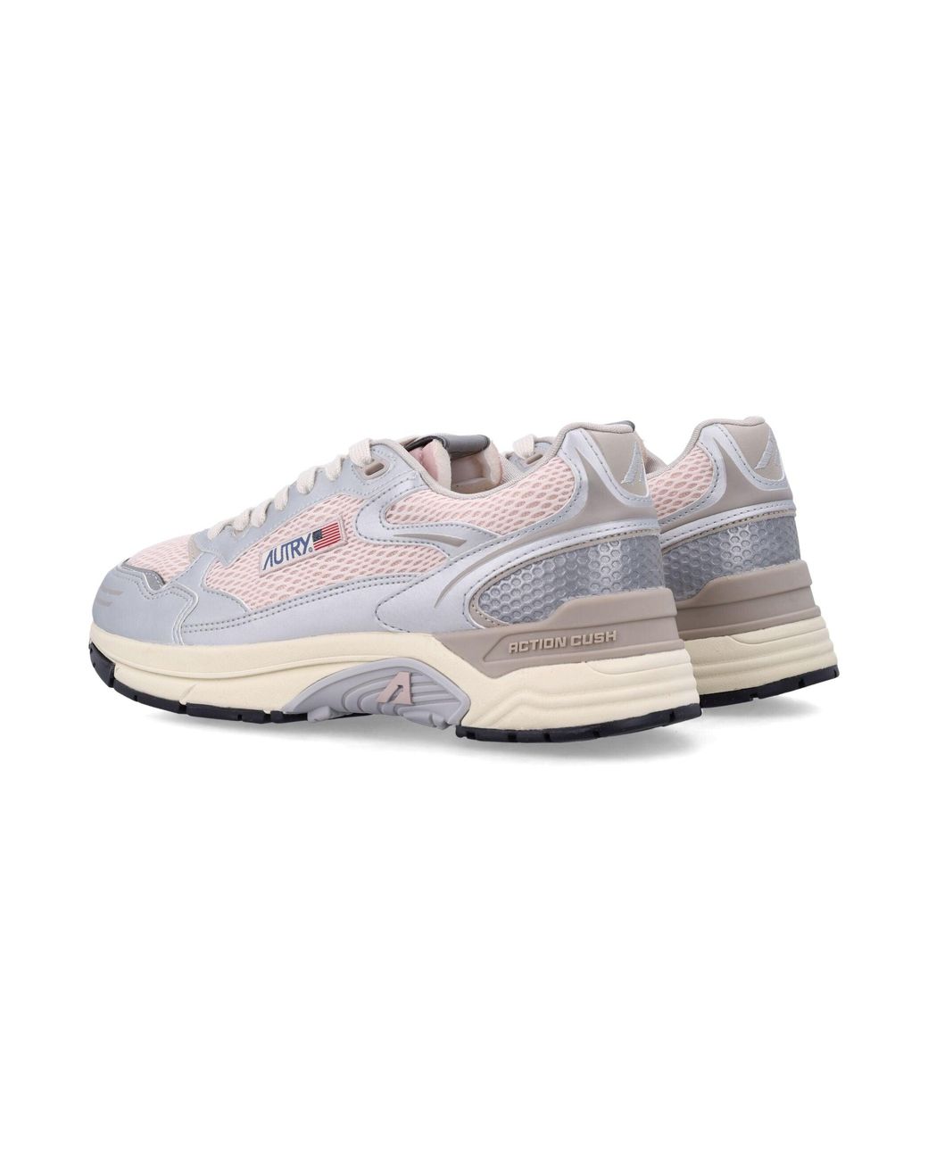Autry White Mesh Athletic Sneakers