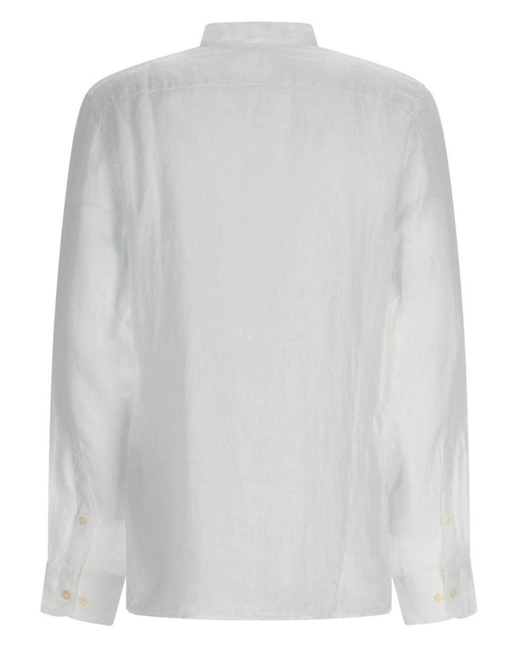 120% Lino White Camicia for men