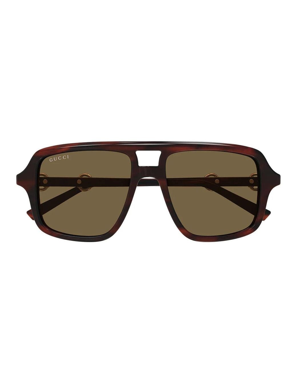 Gucci Navigator Frame Zonnebril in het Brown