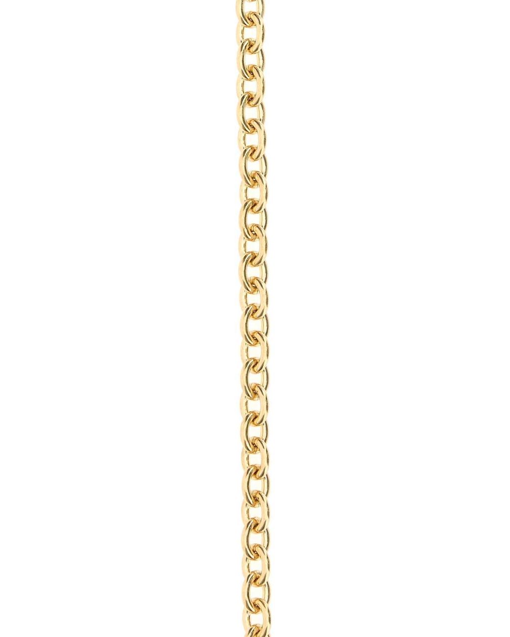 Chloé Metallic Metal Chain Script Belt