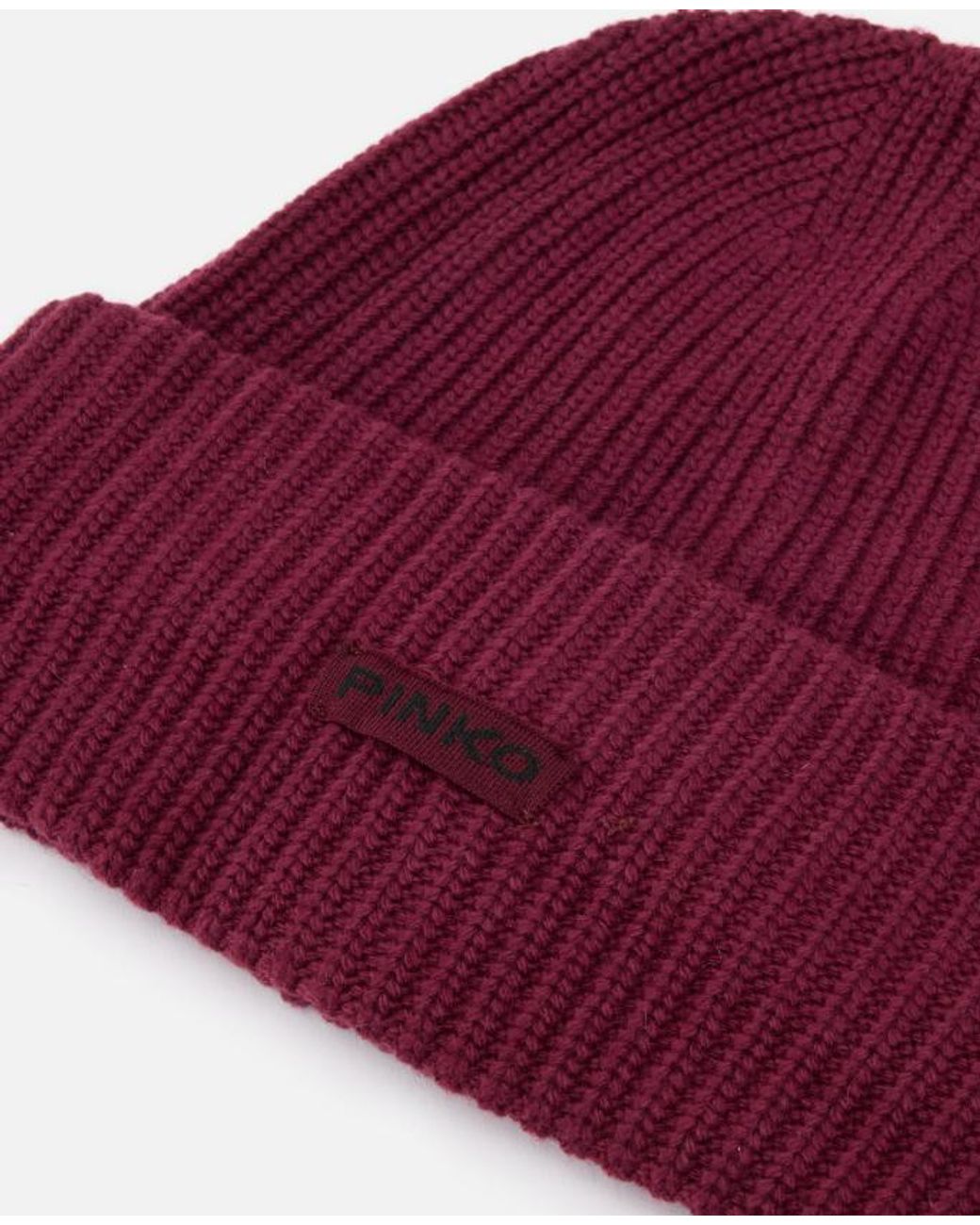Bosnia Beanie Demi Côte Anglaise Pinko en coloris Purple