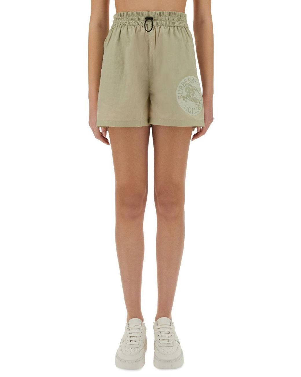 Burberry Green Nylon Shorts