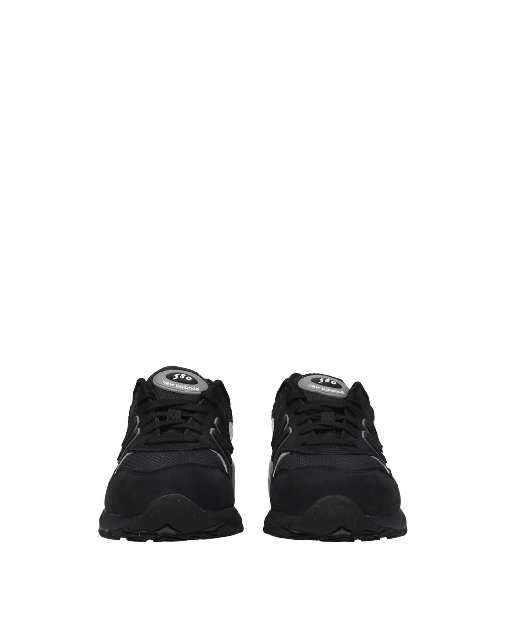 New Balance Black Sneakers 580 Donna Camoscio Nero/Argento