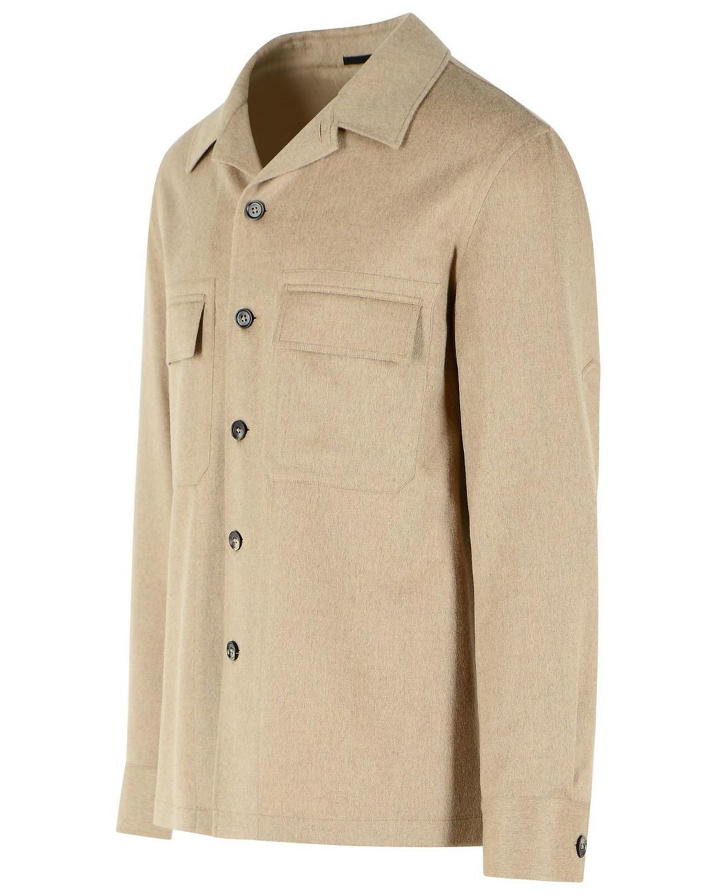 Zegna Natural Alba Cashmere Oasis Overshirt for men