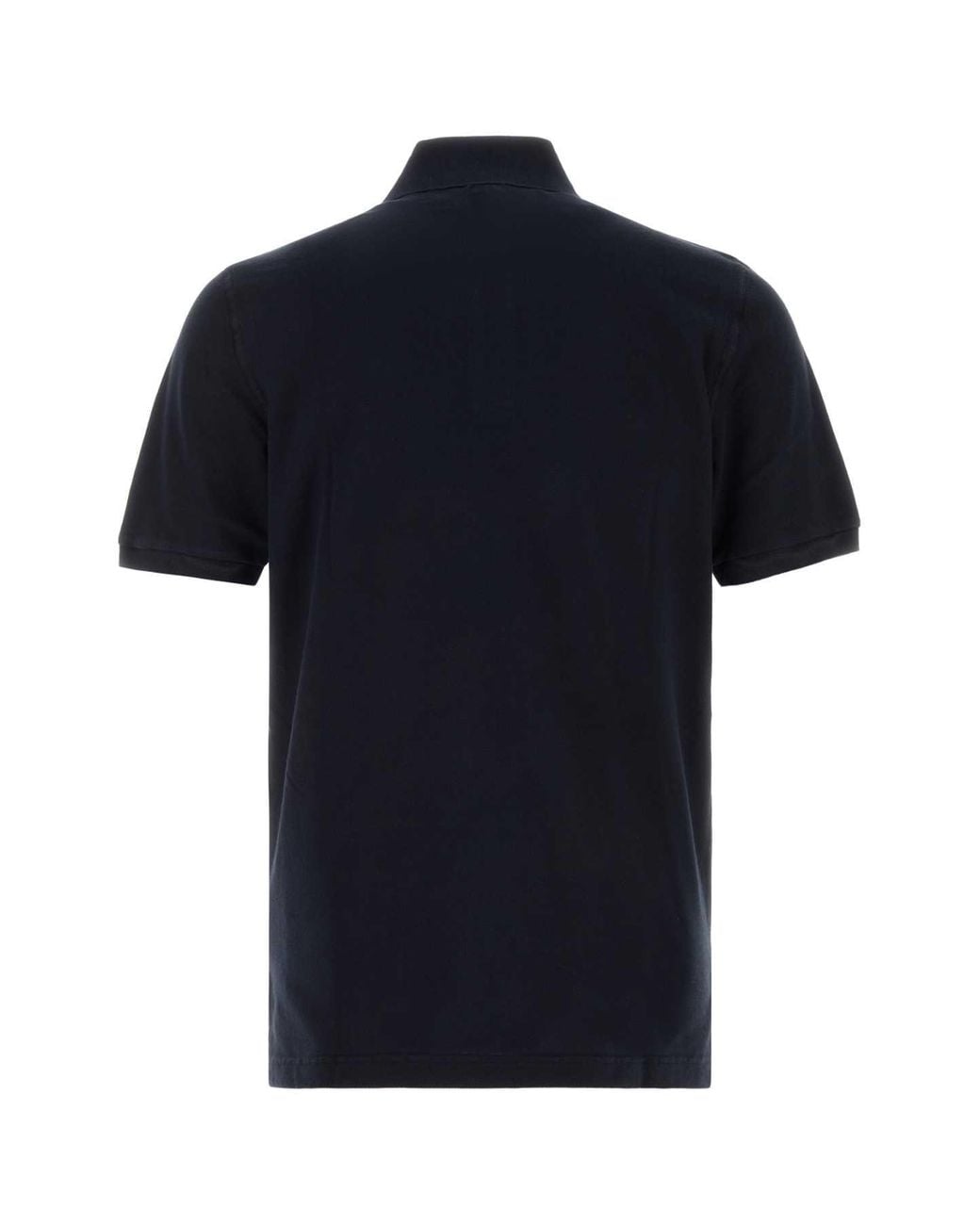 Fedeli Black Piquet Polo Shirt