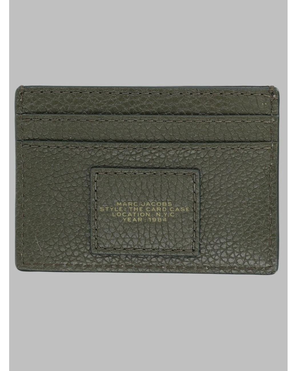 Marc Jacobs Green Logo Card Case Wallet