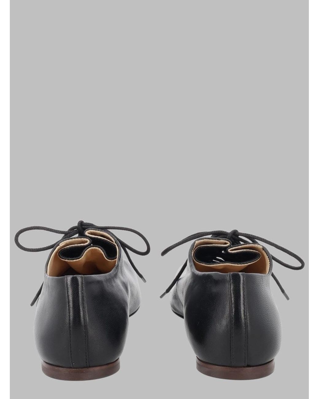 Lemaire Gray Lace-Up Leather Derby Shoes