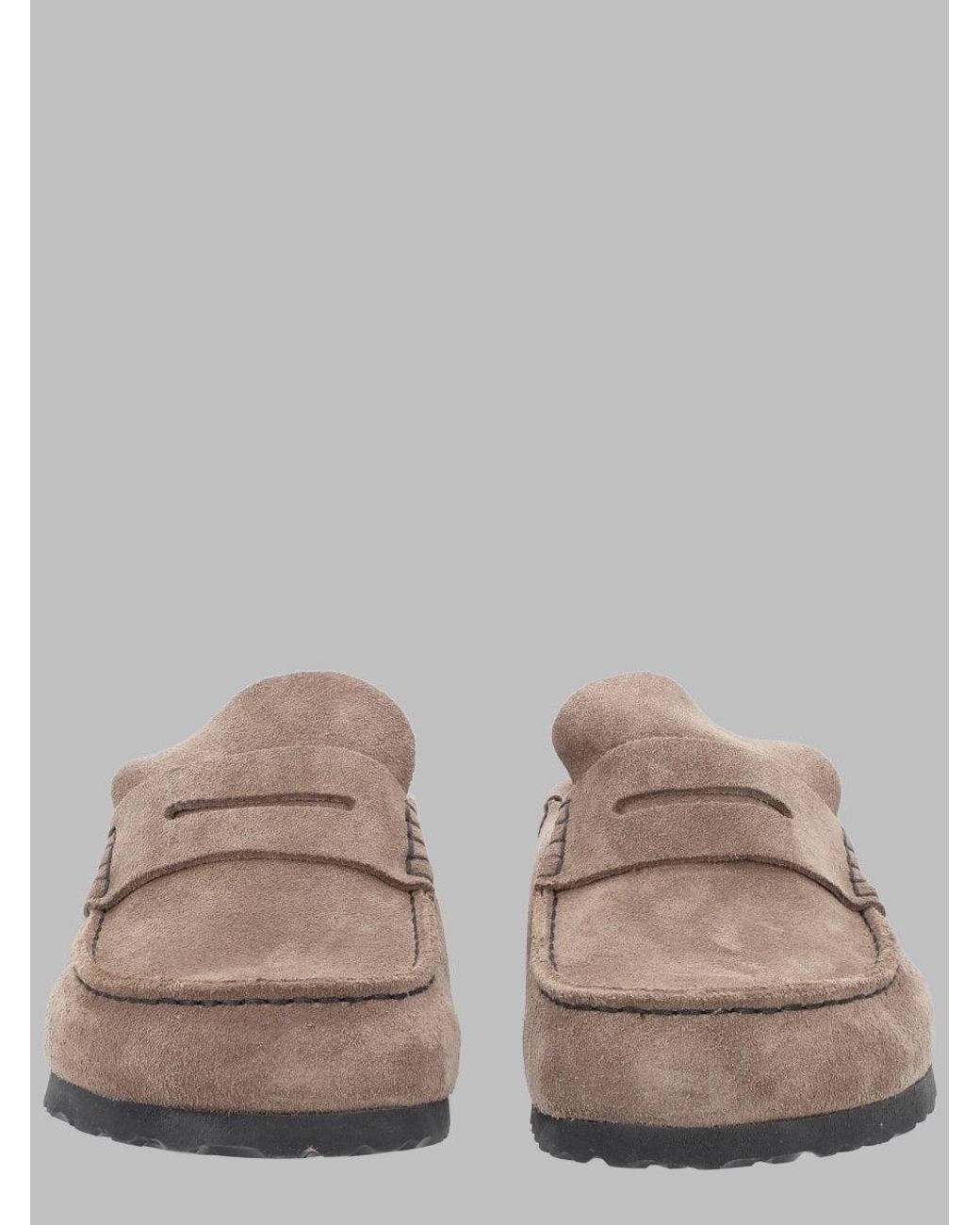Birkenstock Gray Suede Slip-On Clogs