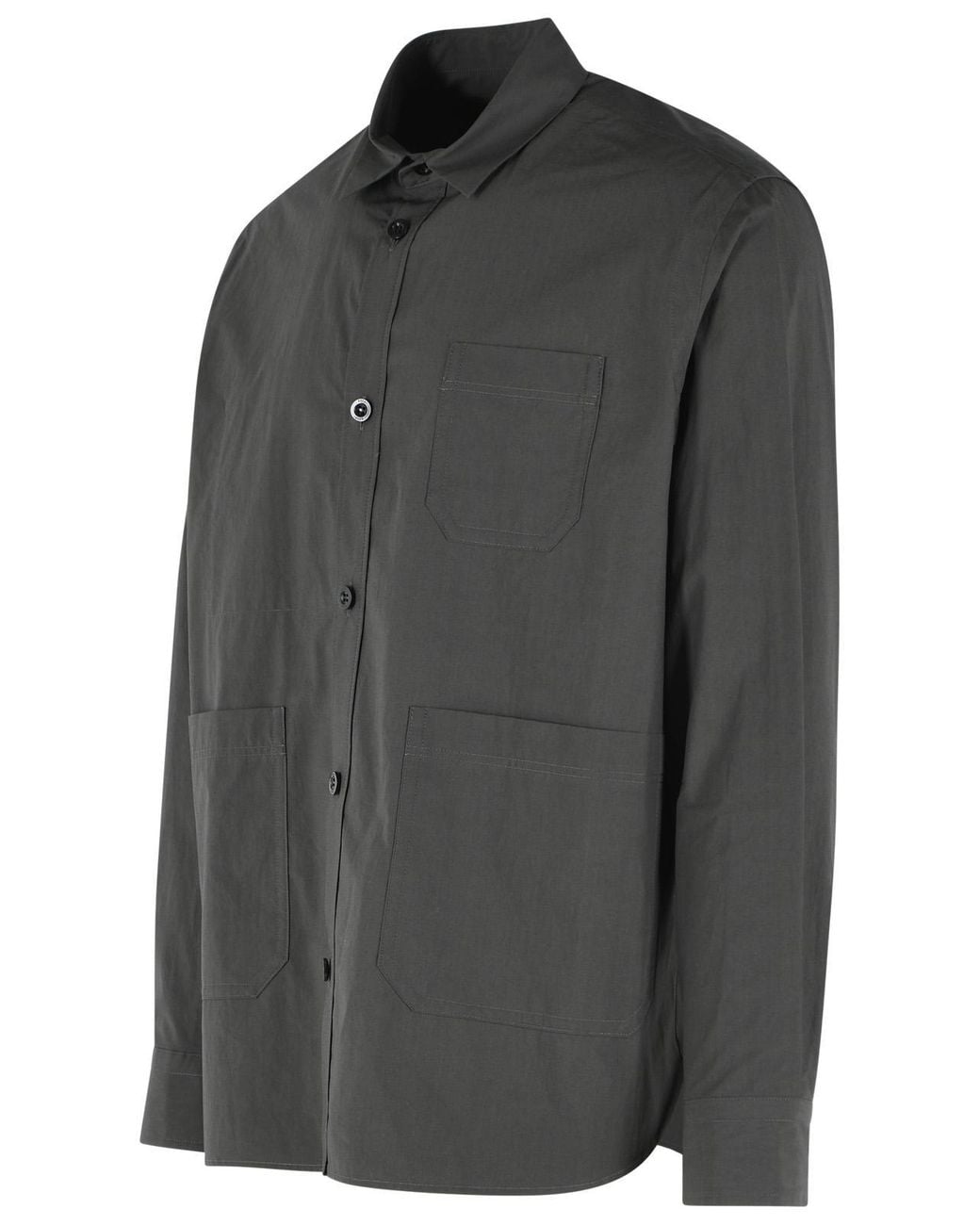 Sacai Gray 'Typewriter' Cotton Shirt for men