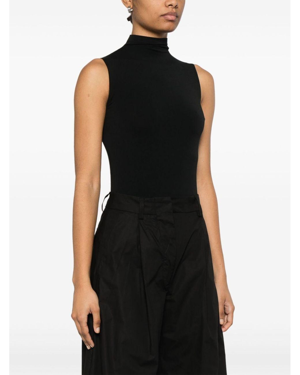 Wolford Black Sleeveless Bodysuit