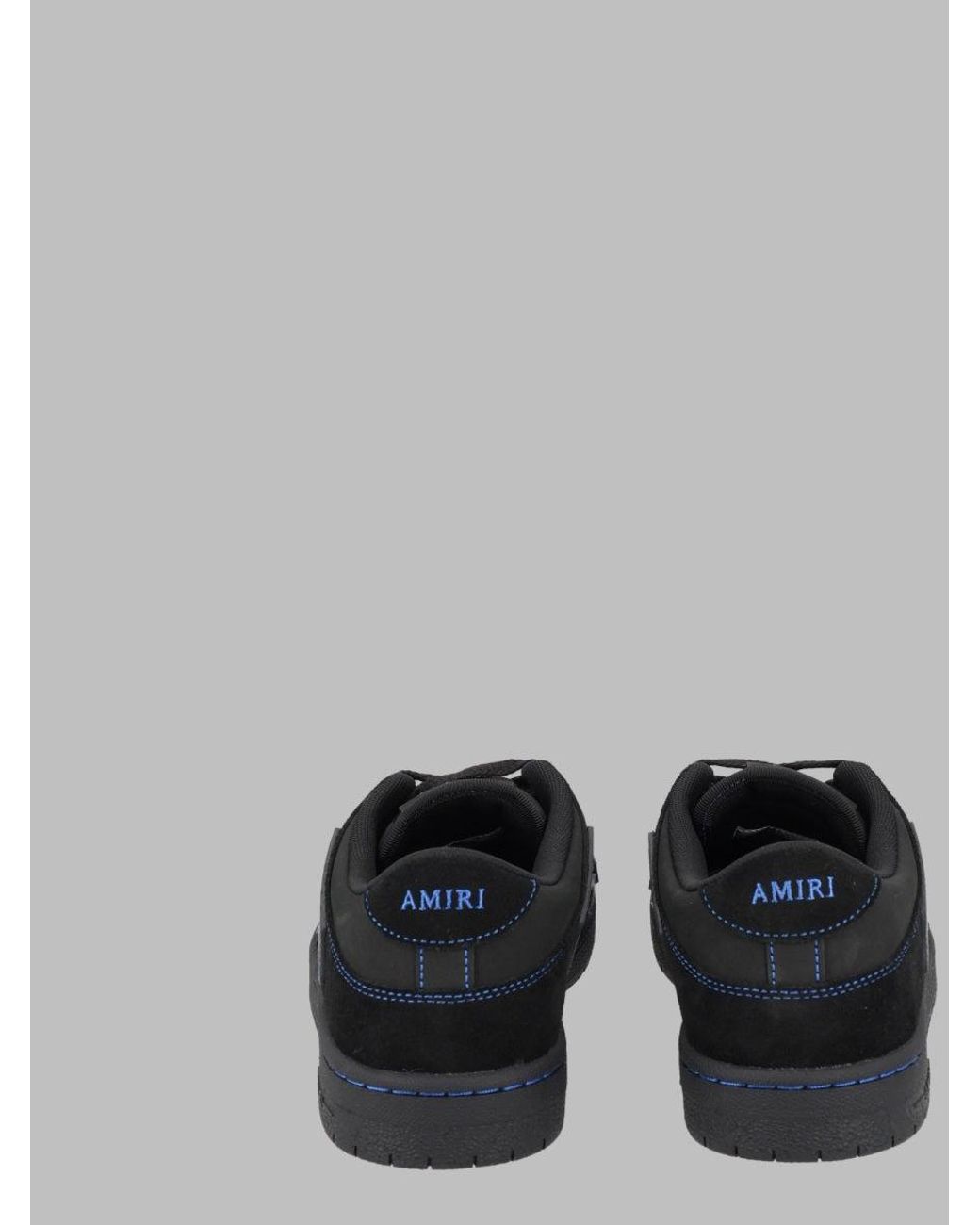 Amiri Black Leather Low-Top Sneakers