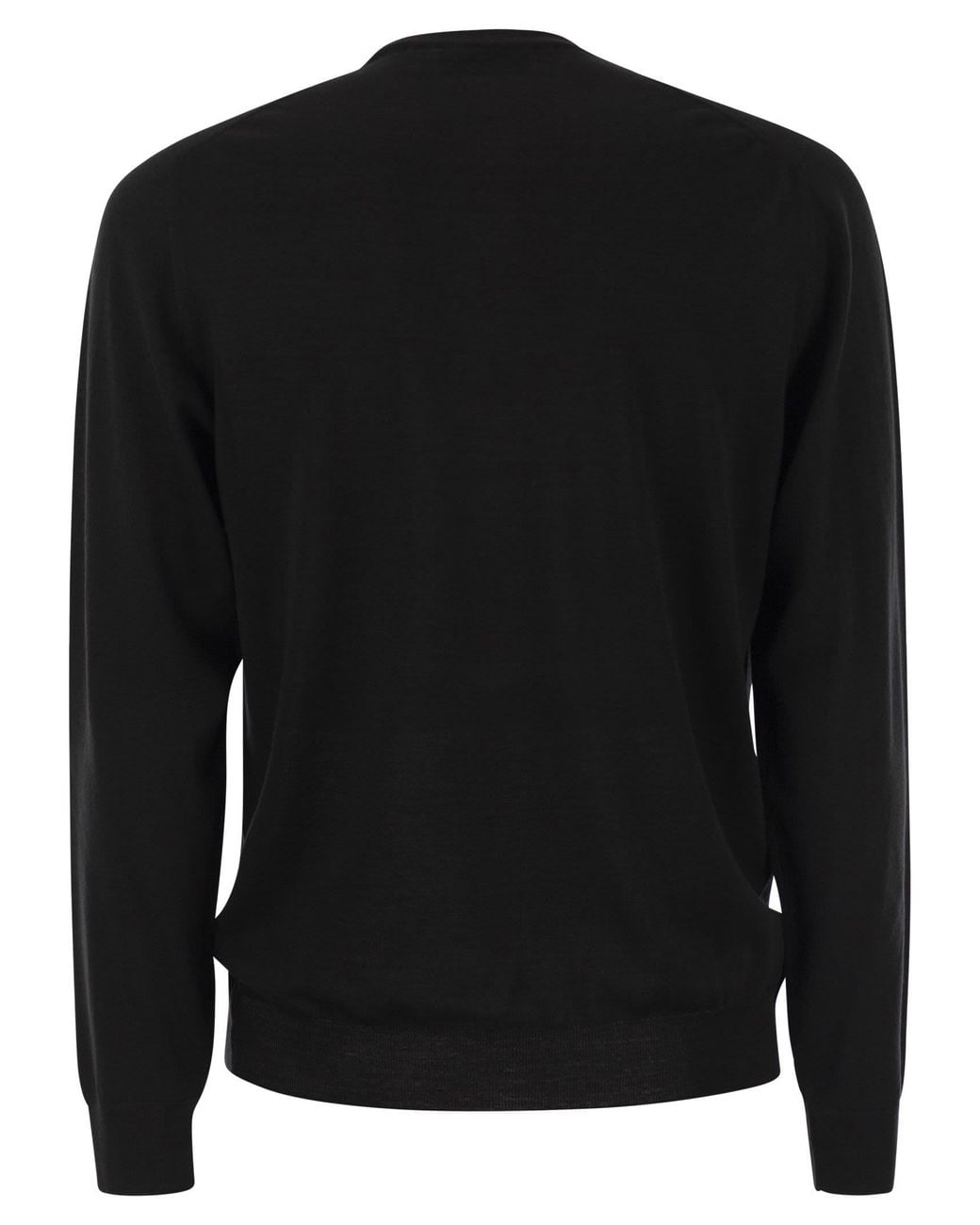 Fedeli Black Argentina Crew Neck Sweater for men