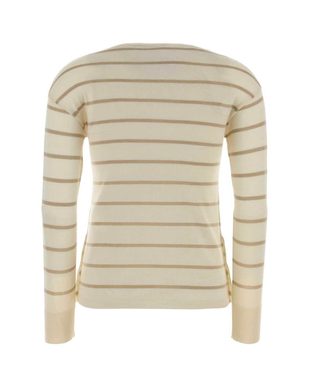Max Mara White Embroidered Cashmere Blend Tabella Sweater