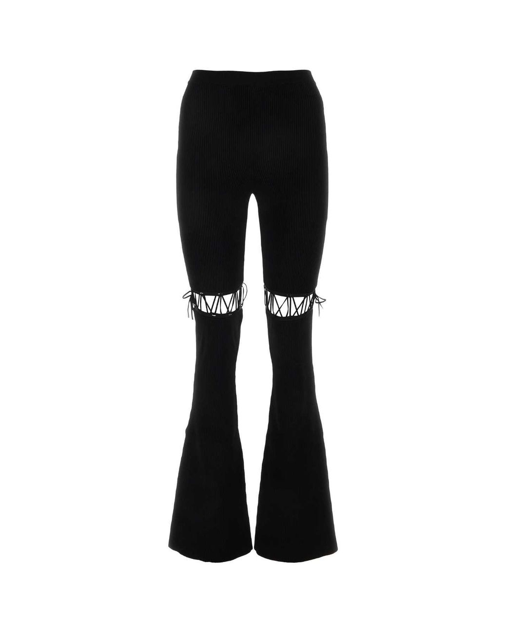 Nensi Dojaka Black Viscose Stretch Pant