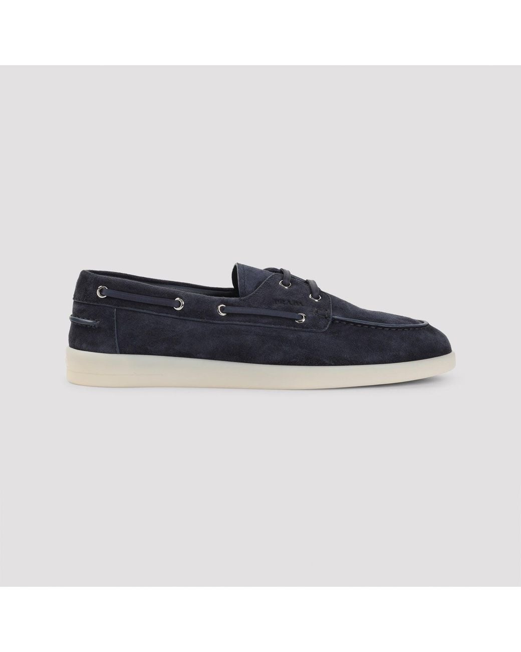 Prada Blue Allacciate Lace Up Shoes