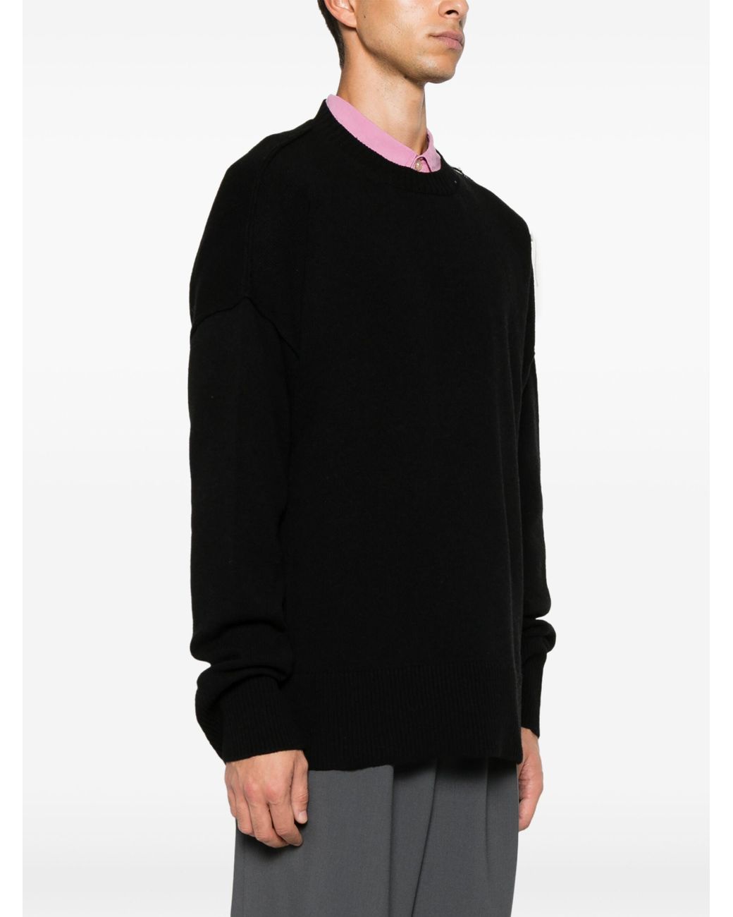 Paura Fürchte Riccione Crewneck -Pullover in Black für Herren