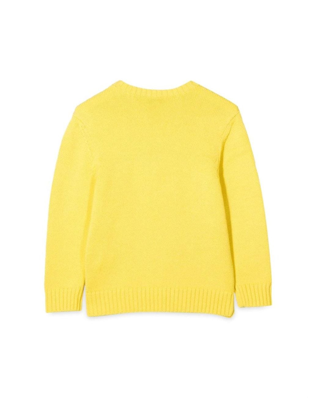 Givenchy Yellow Knitted Jumper Jacquard Logo