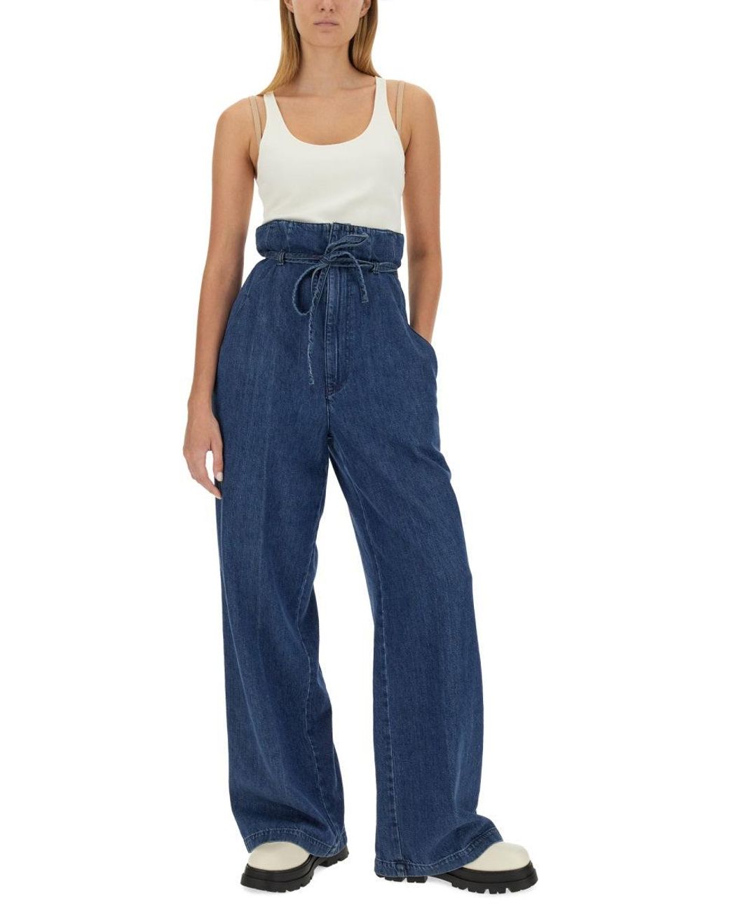 Boyish Blue Palazzo Pants