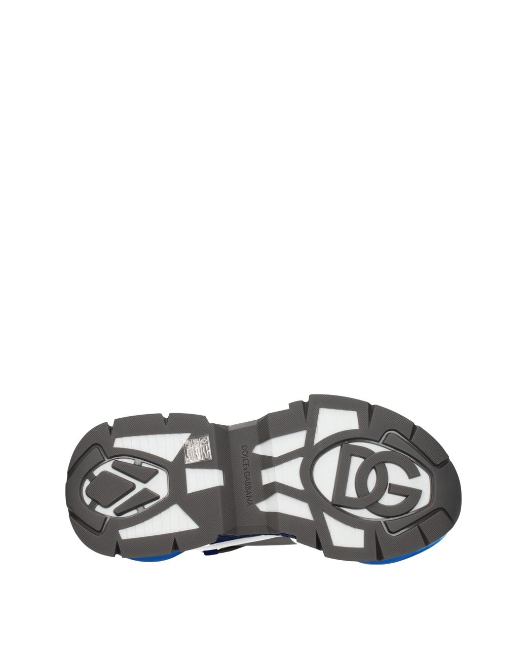 Dolce & Gabbana Blue Dolce&Gabbana Sneakers Uomo Tessuto Bianco/Blu Elettrico for men
