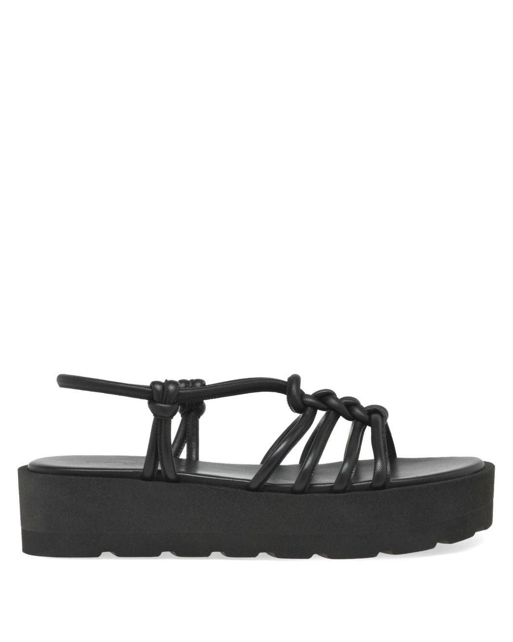 Gianvito Rossi Black Hebe Leather Sandals