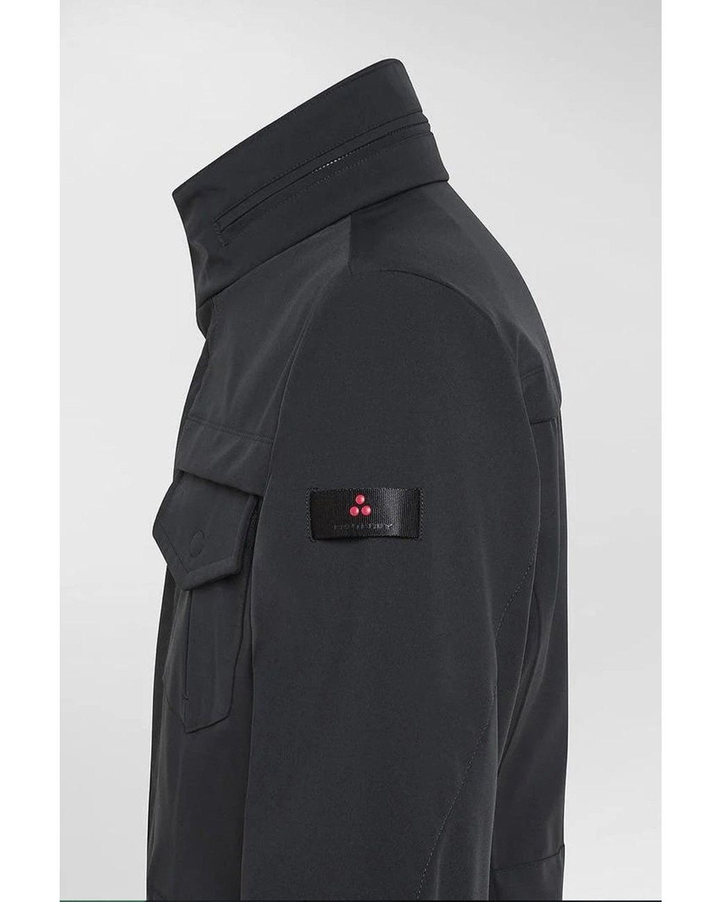 Peuterey Black Technical Nylon Zip-Up Jacket