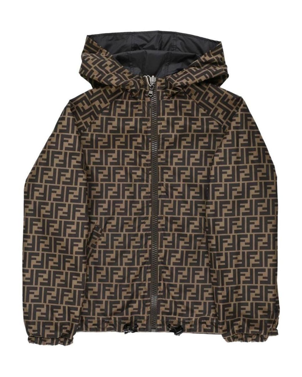 Fendi Gray K Way "Delfi" Doubleface