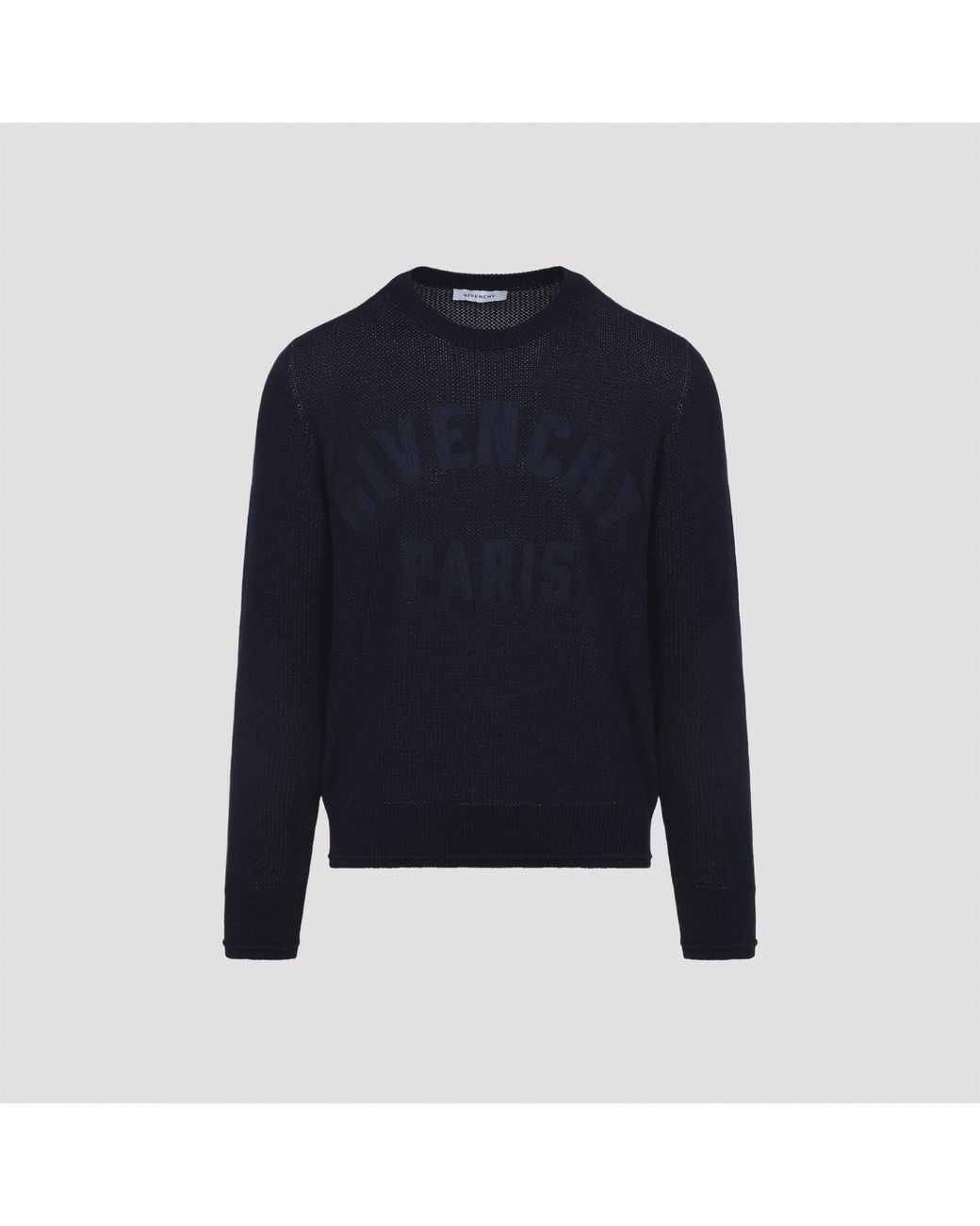 Givenchy Blue Cotton Pullover for men