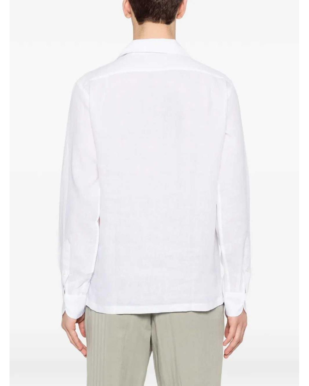 Lardini White Shirt With Pocket for men