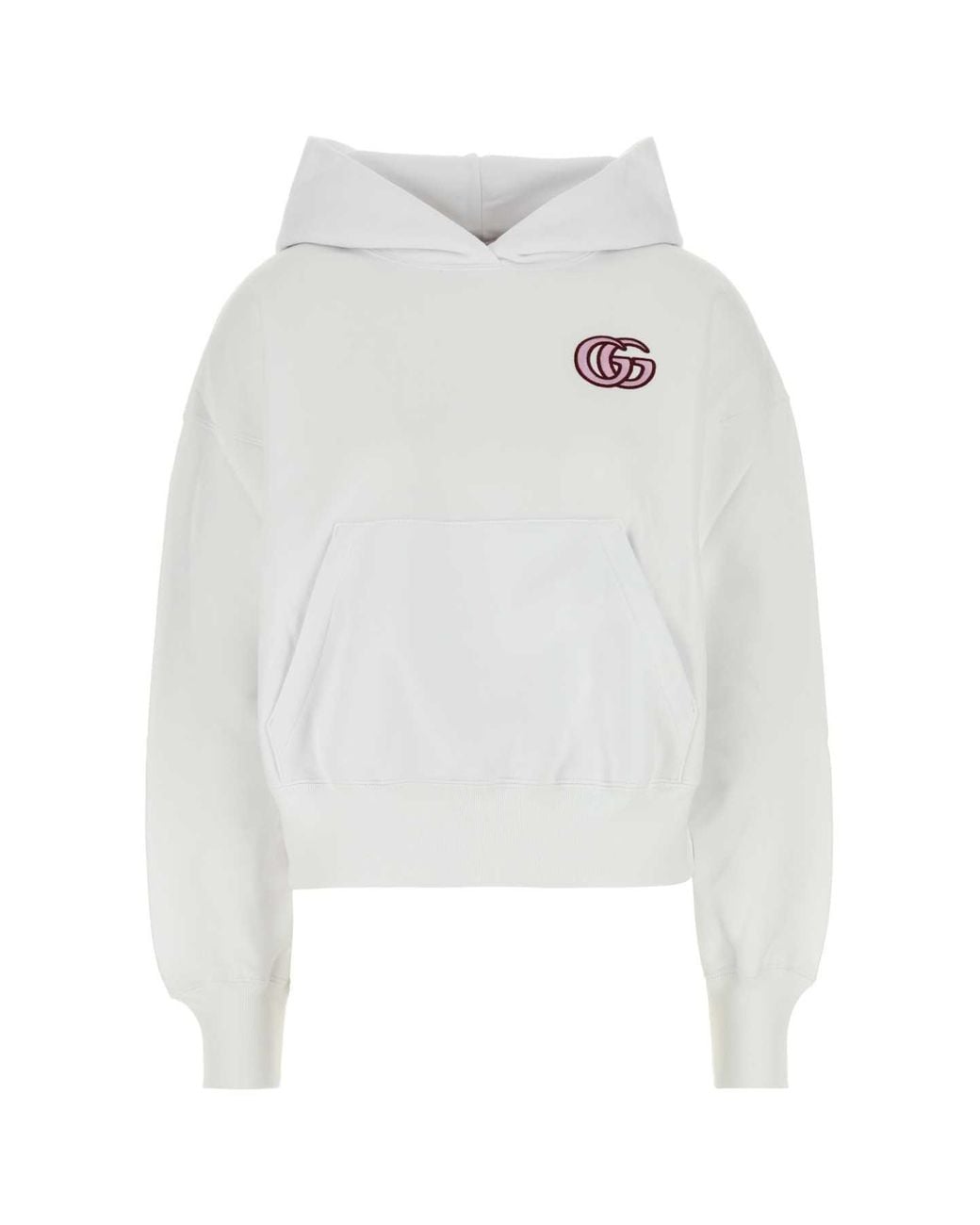 Gucci White Logo Hoodie