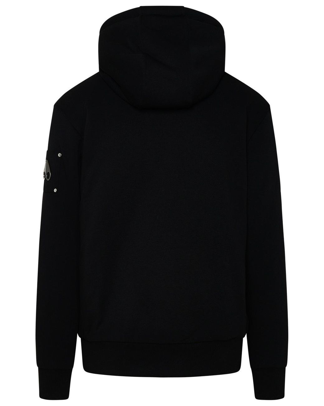 Moose Knuckles Black Cotton Blend Classic Bunny Sweatshirt for men