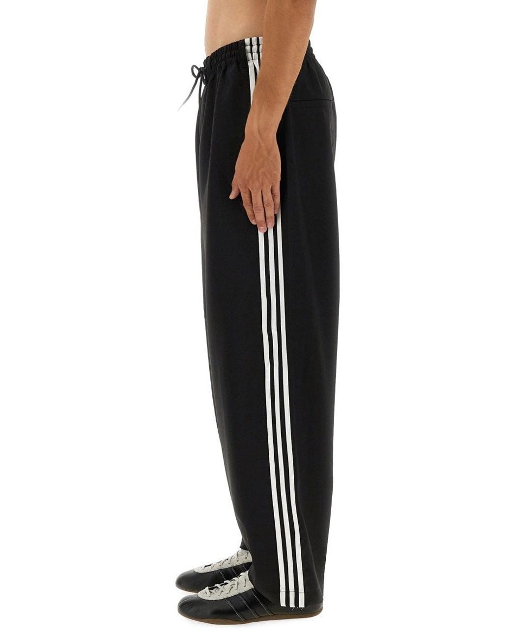 Y-3 Black "Sport Uniform 3 Stripes" Pants