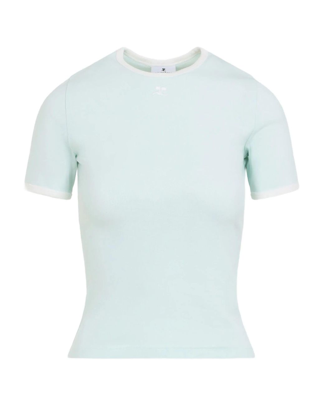 Courreges Ringer Top Met Logo in het Blue