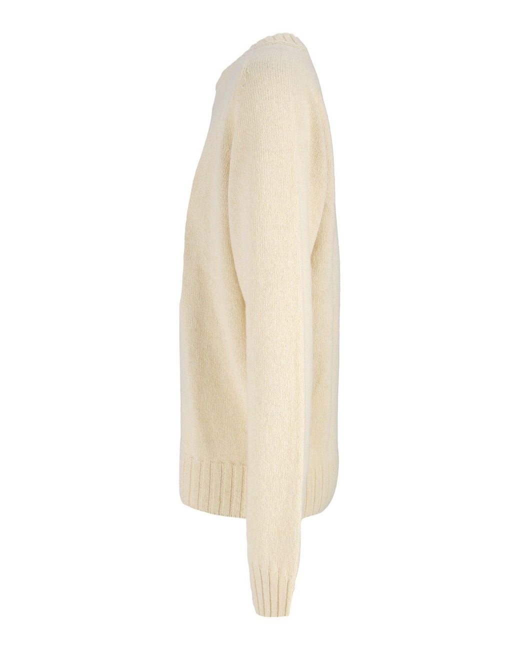 Sebago White Gilead Maglia Ribbed Wool Sweater for men
